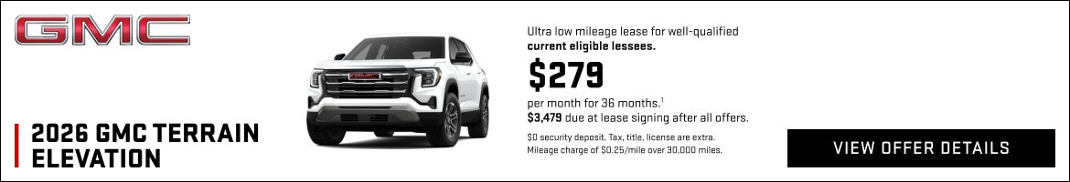 Ultra low mileage lease for well-qualified current eligible lessees.

$279 per month for 36 month...