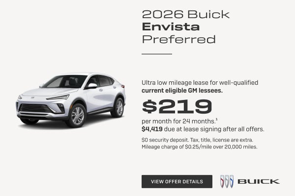 Ultra low mileage lease for well-qualified current eligible GM lessees.

$219 per month for 24 mo...