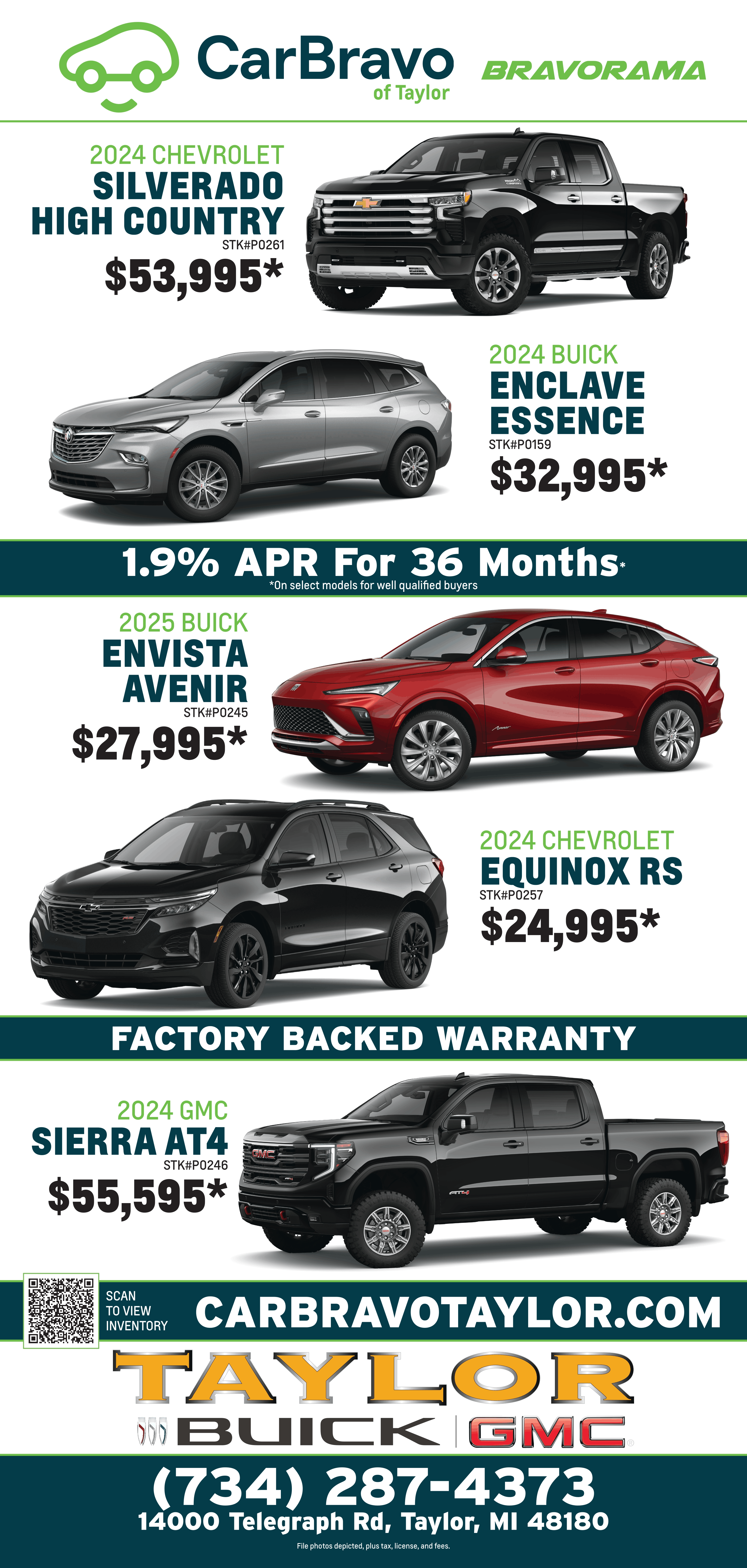 Taylor Chevrolet Certified Preowned ad